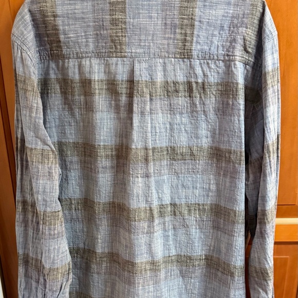 Carbon2Cobalt Men’s Shirt XL Textured Blue/gray Plaid Button Up Soft Weathered - Picture 6 of 7